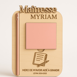 SUPPORT POST-IT ET CRAYON GRAVÉ