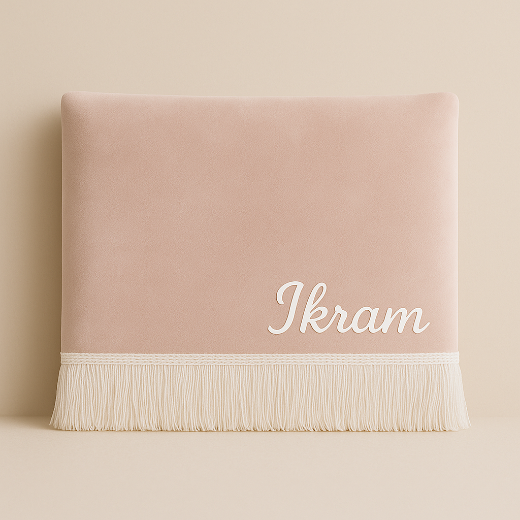 TAPIS DE PRIÈRE ROSE PÂLE