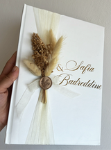LIVRE D’OR MARIAGE FLEURS SÉCHÉES