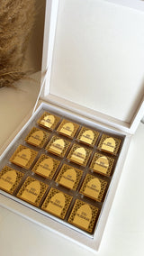 BOÎTE DE 16 CHOCOLATS EID MUBARAK