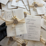 FAIRE-PART MARIAGE TEXTURÉ - ALLYA