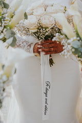 RUBAN BOUQUET MARIÉE - PERSONNALISÉ