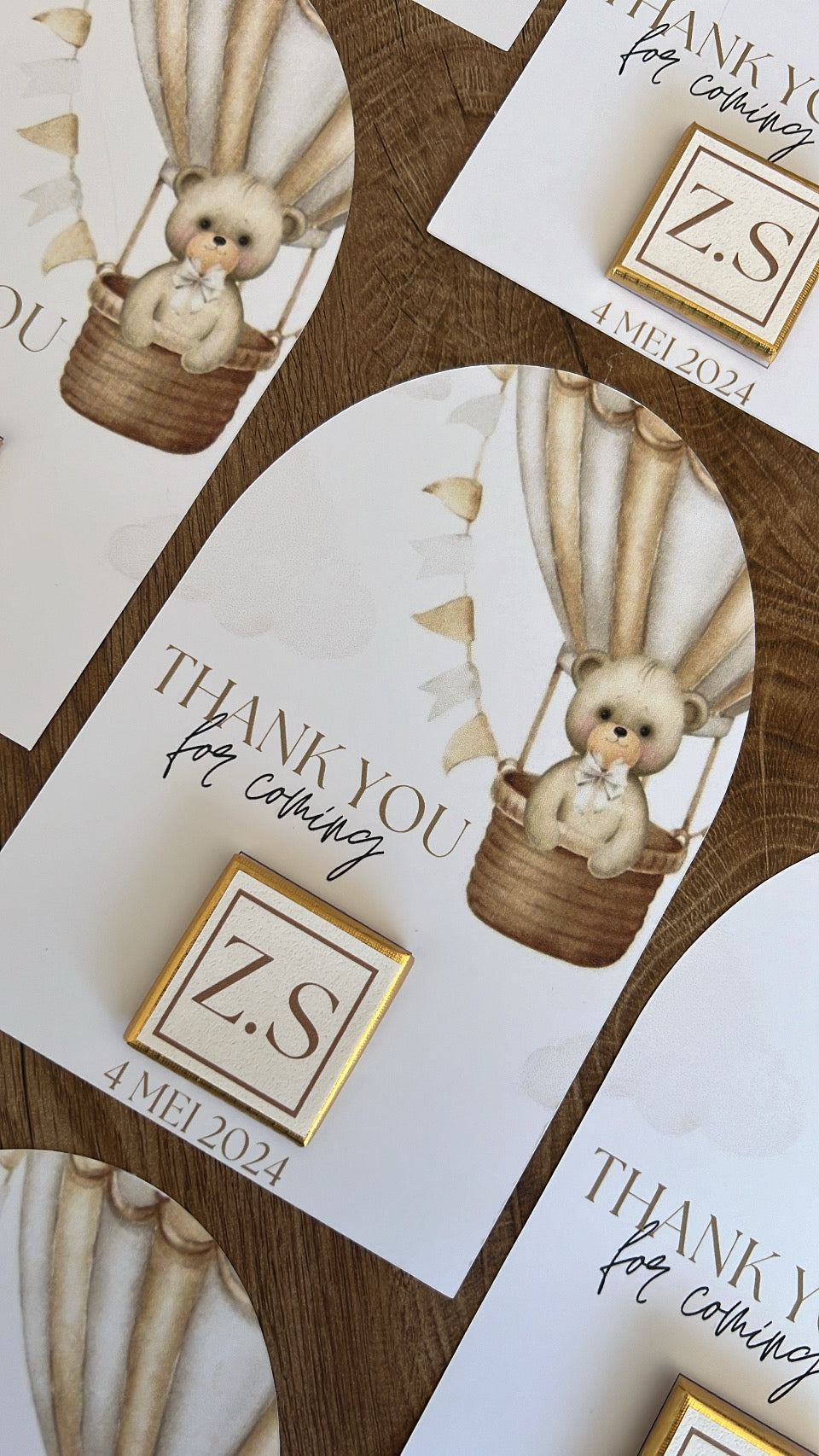 CARTE CHOCOLAT « TEDDY BEAR »