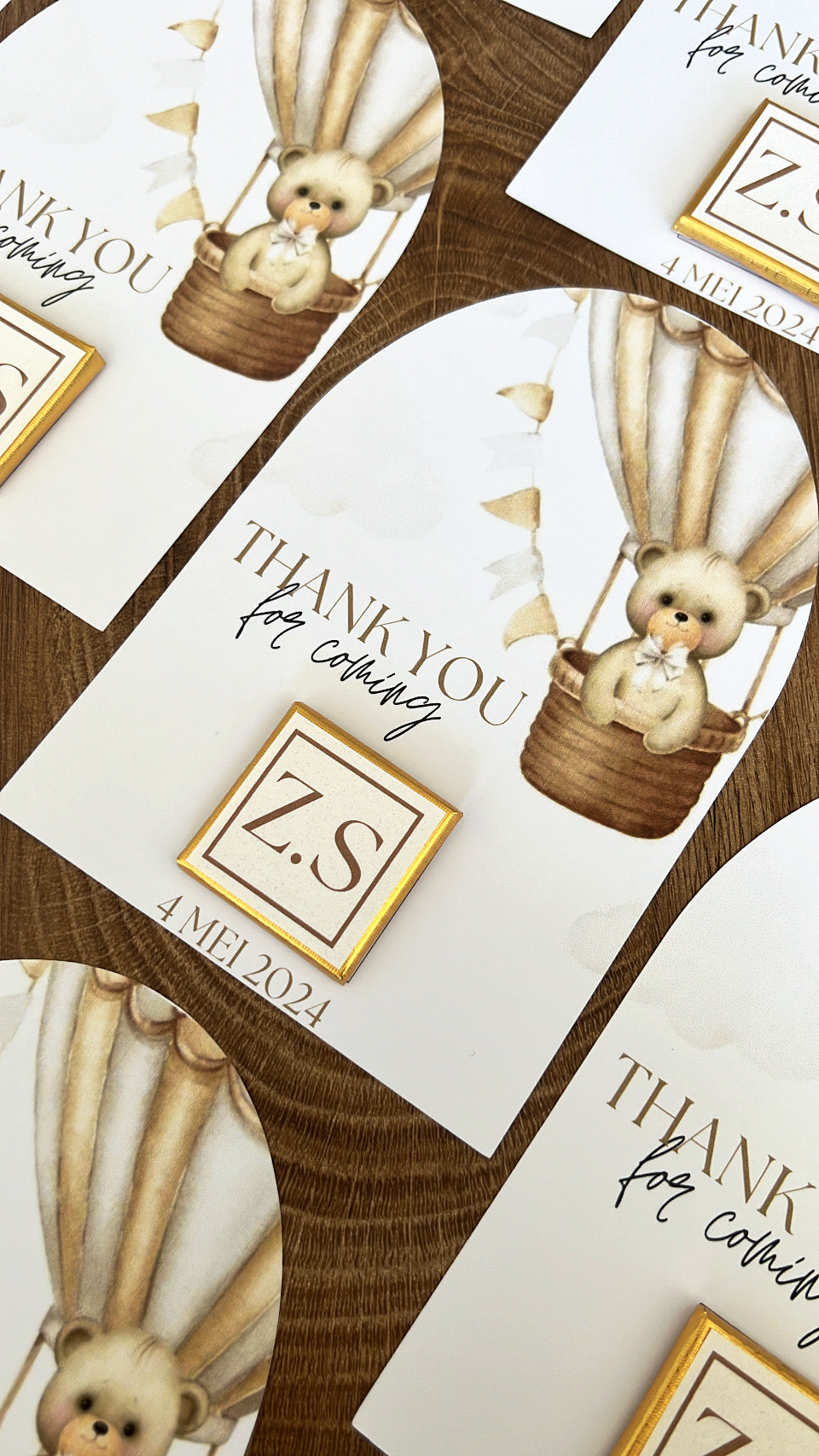 CARTE CHOCOLAT « TEDDY BEAR »