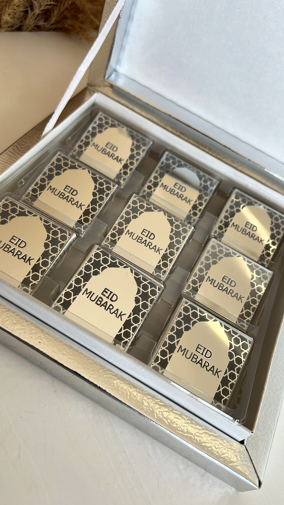 BOÎTE DE 9 CHOCOLATS EID MUBARAK