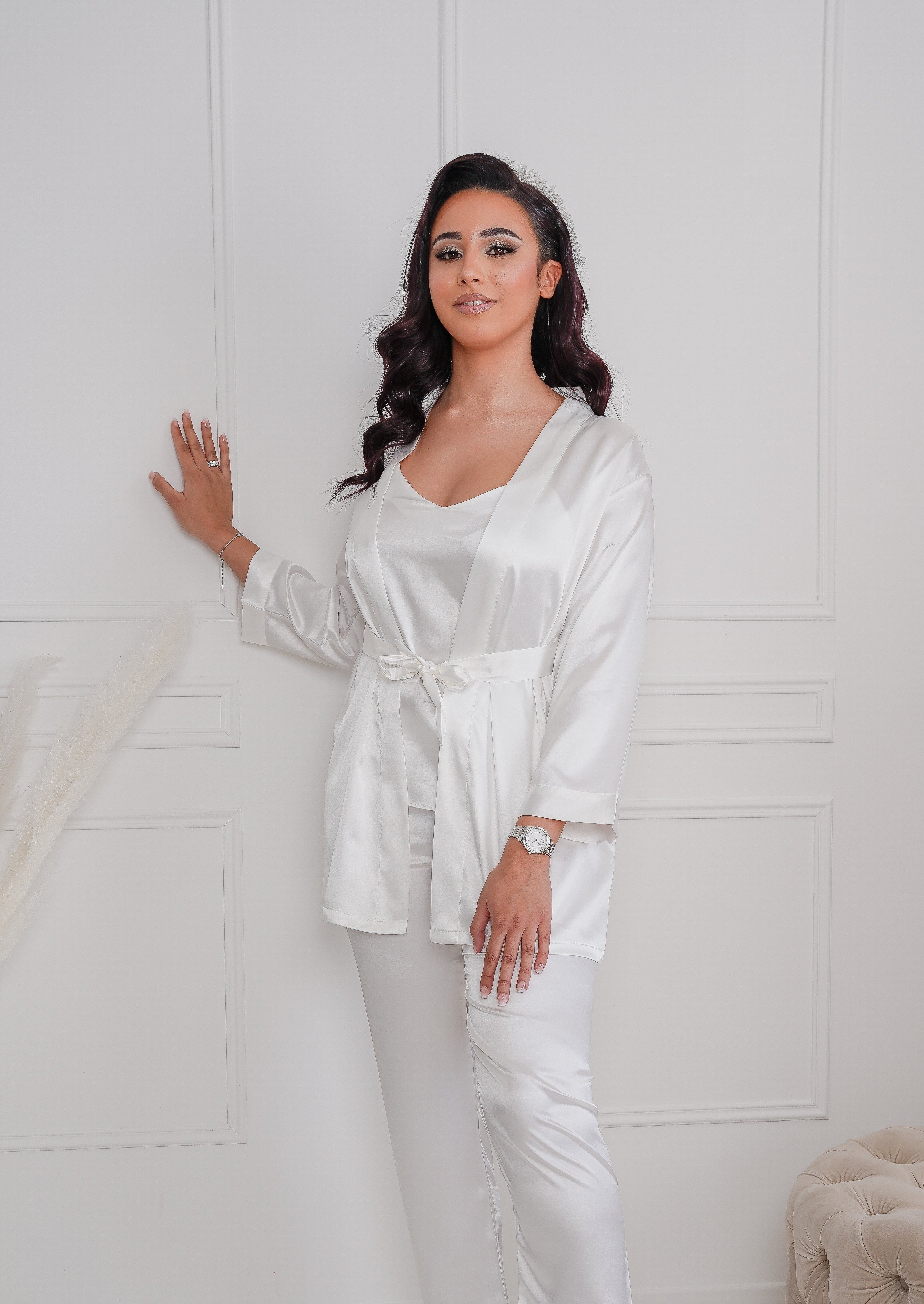 ENSEMBLE PYJAMA 3 PIÈCES BLANC