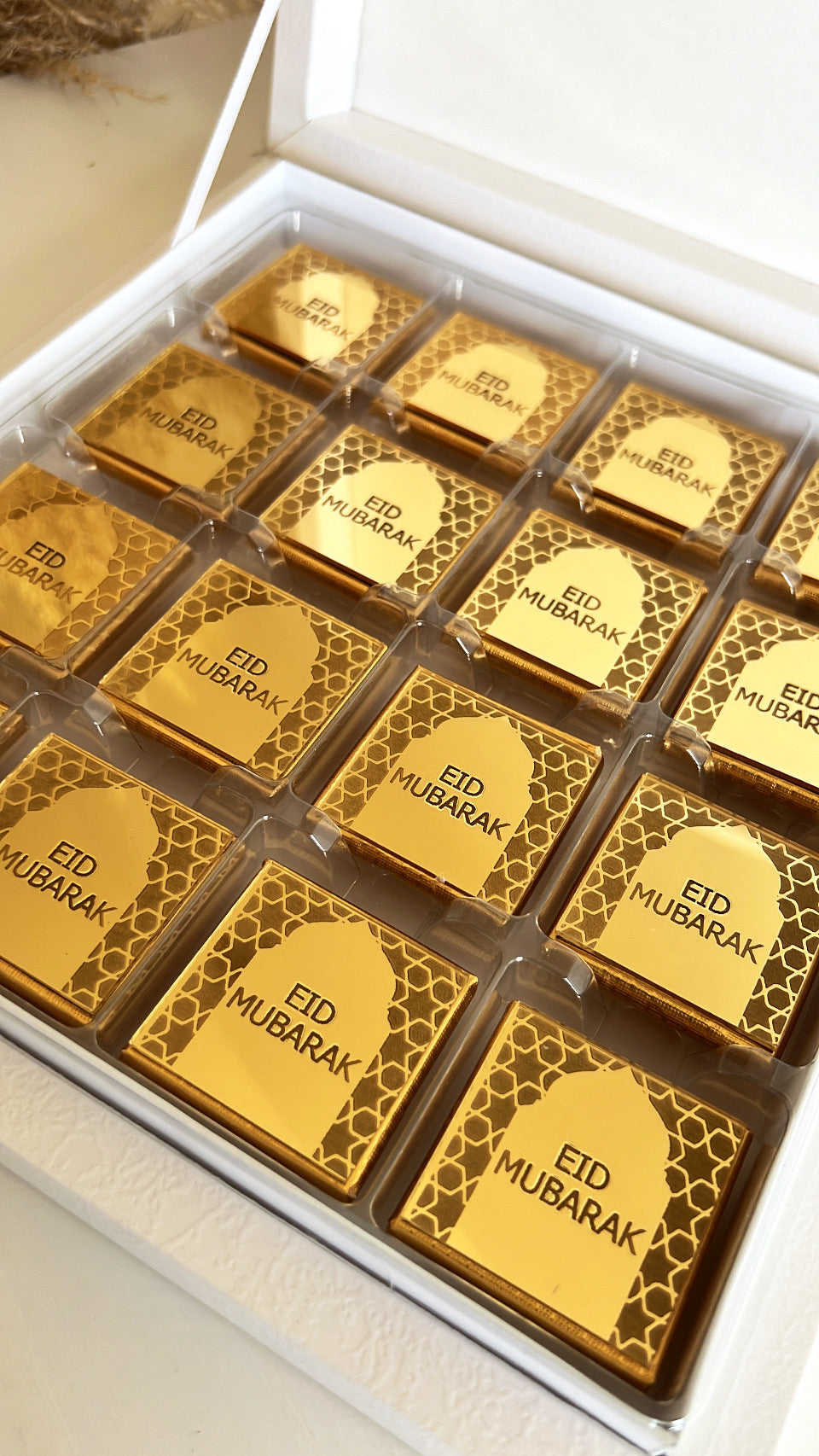 BOÎTE DE 16 CHOCOLATS EID MUBARAK