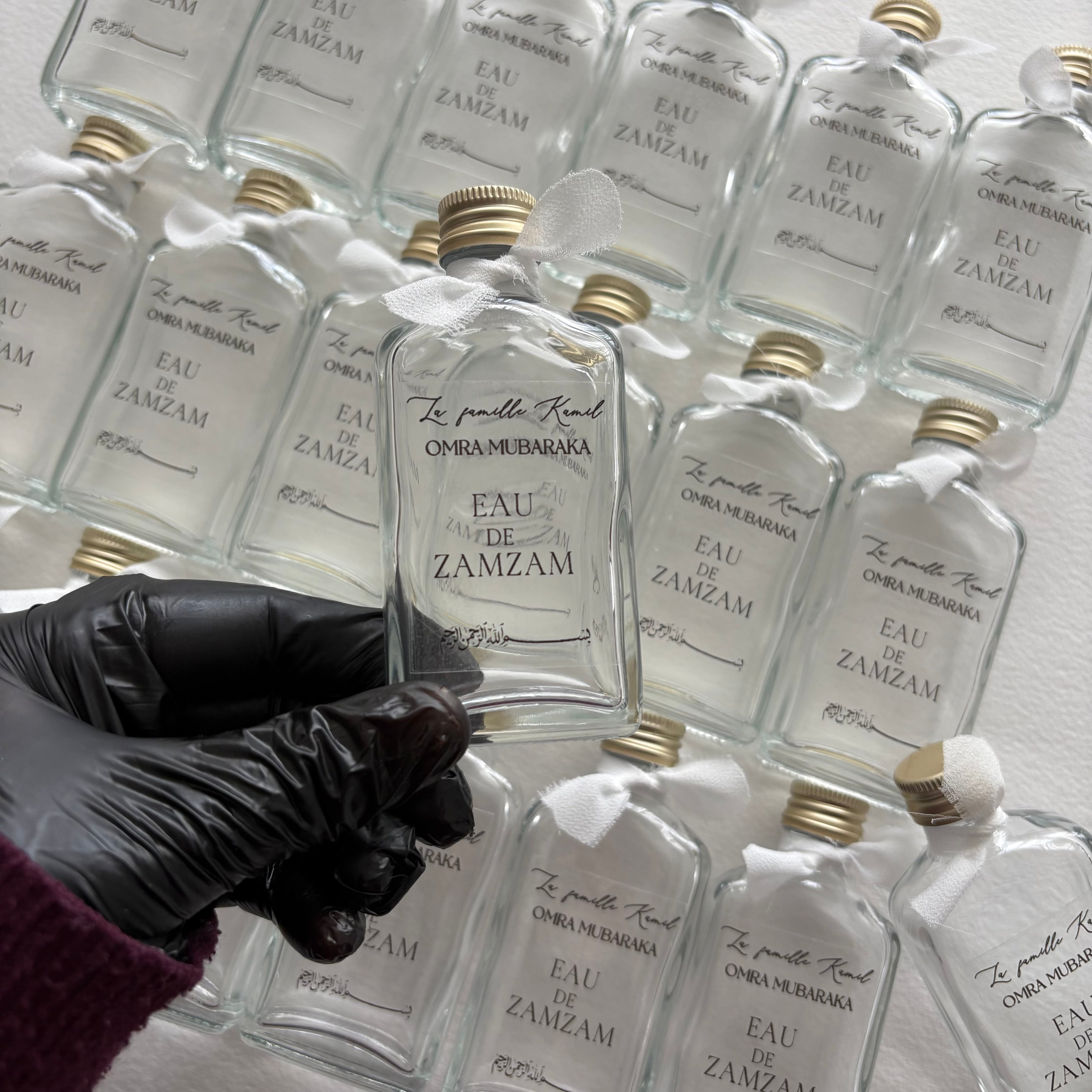 PETITE BOUTEILLE EN VERRE PERSONNALISÉE - 50 ML
