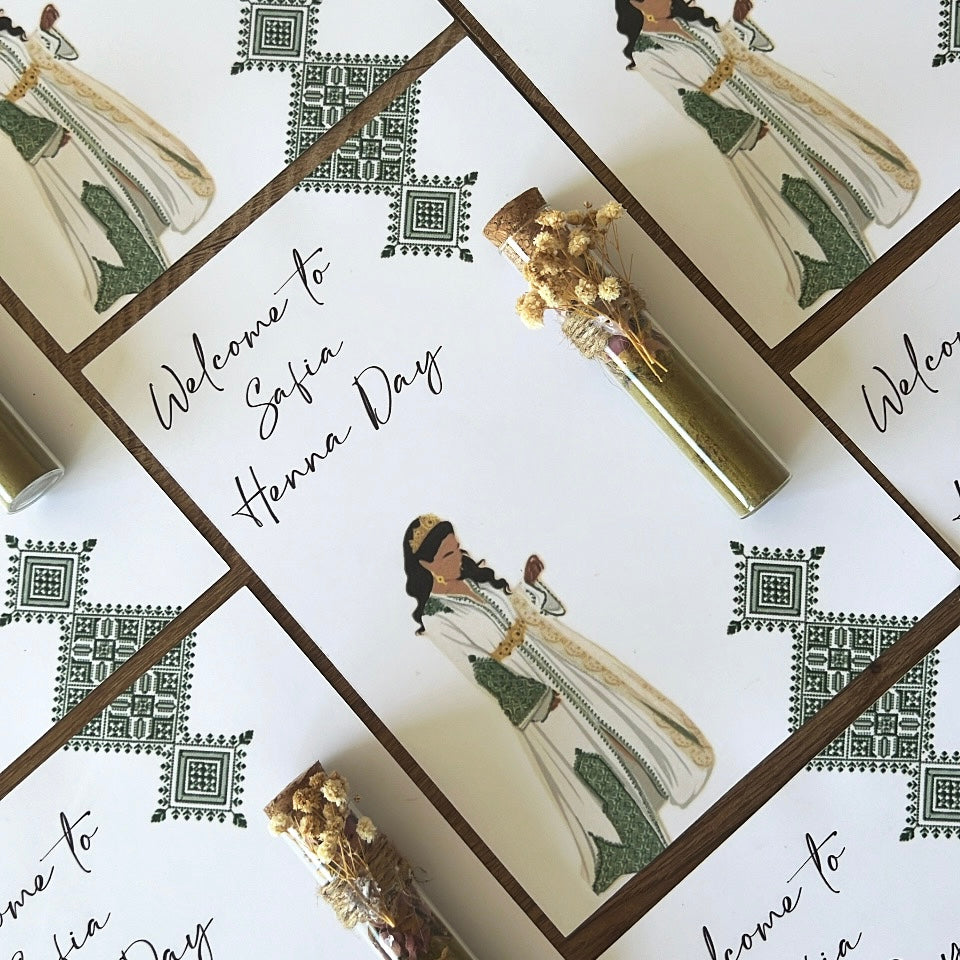 CARTE HENNA DE BIENVENUE